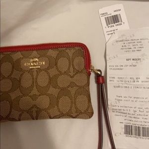 BRAND NEW Coach wallet with receipt MSRP-$68